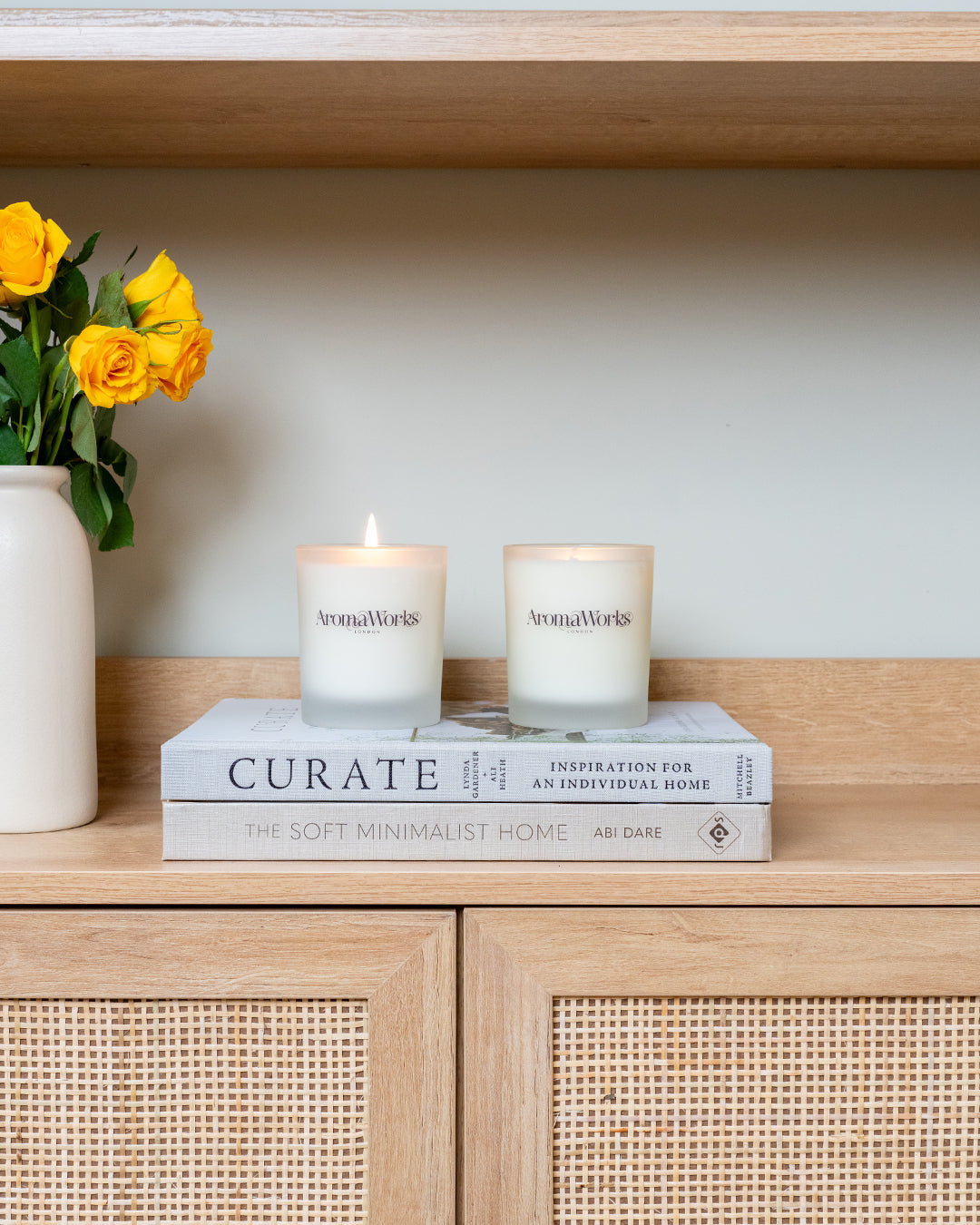 Light Range Lemongrass & Bergamot 30cl Candle + Serenity 30cl Candle