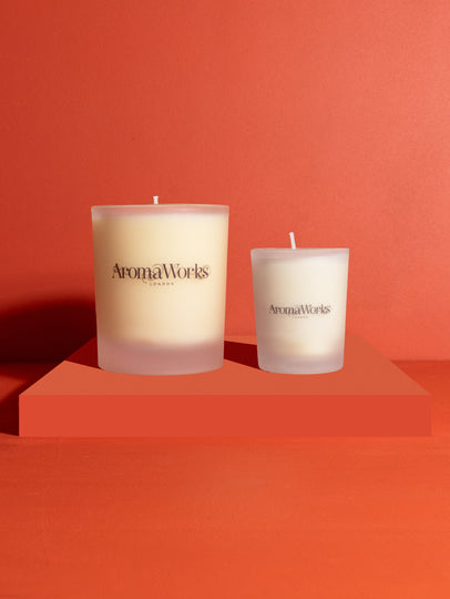 Light Range Lemongrass & Bergamot 30cl Candle + Harmony 10cl Candle