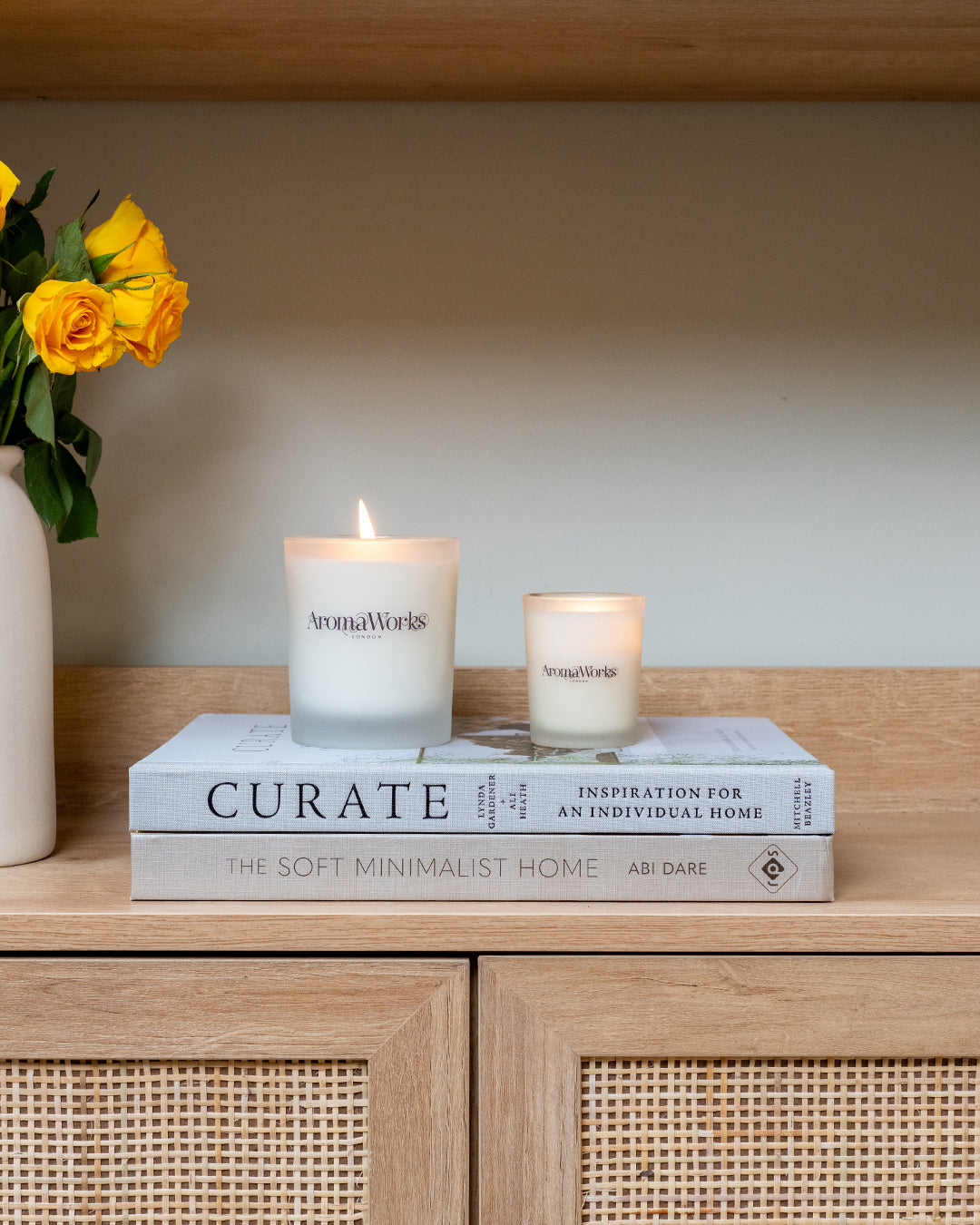 Light Range Lemongrass & Bergamot 30cl Candle + Inspire 10cl Candle