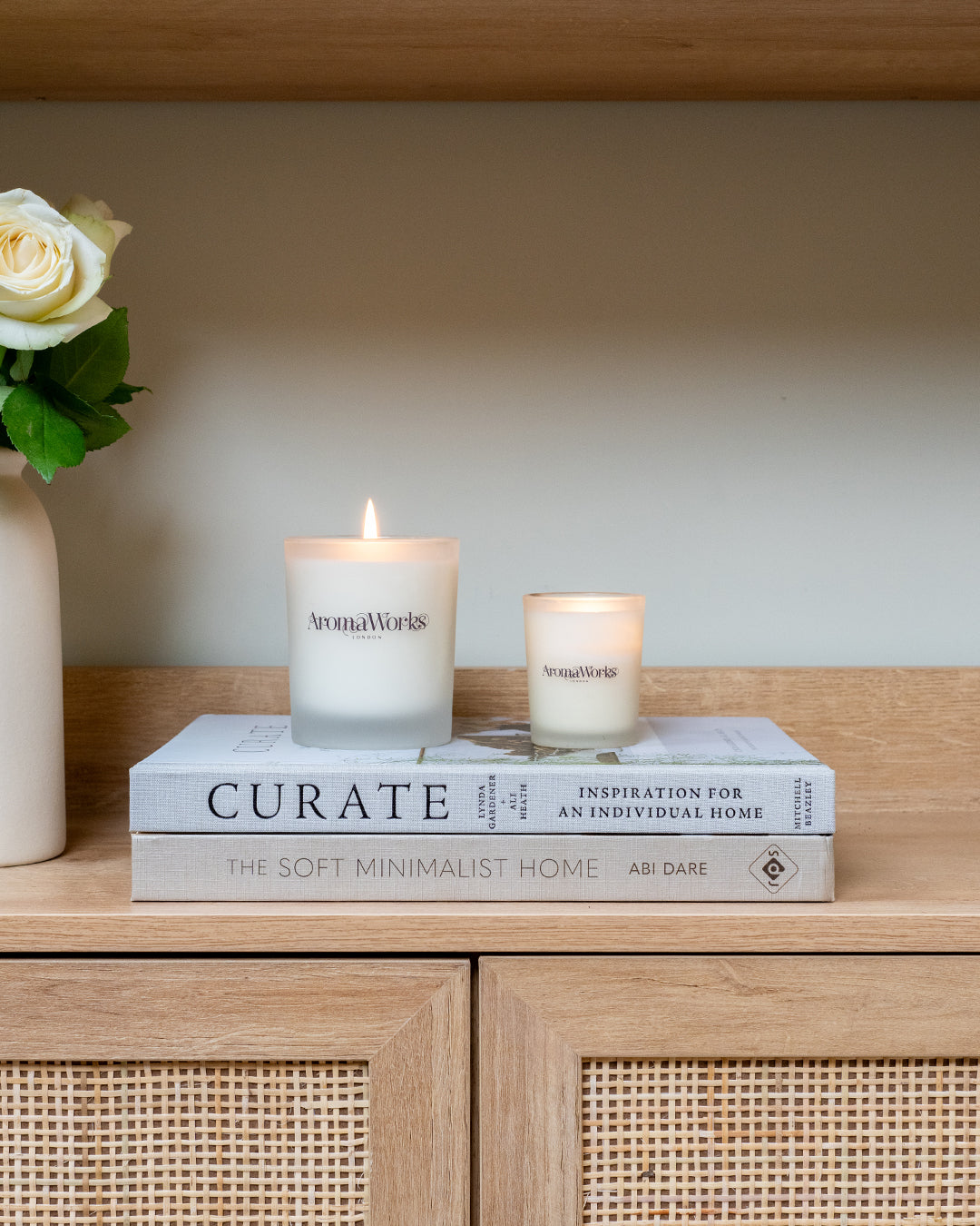 Light Range Lemongrass & Bergamot 30cl Candle + Harmony 10cl Candle