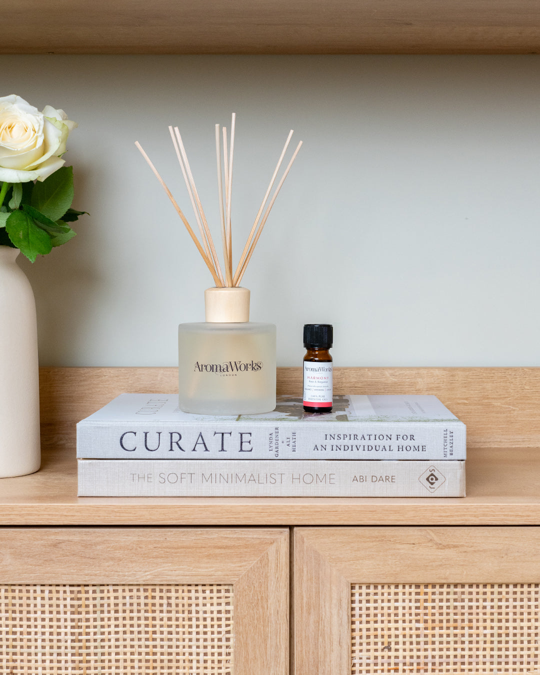 Light Range Lemongrass & Bergamot Diffuser + Harmony Essential Oil