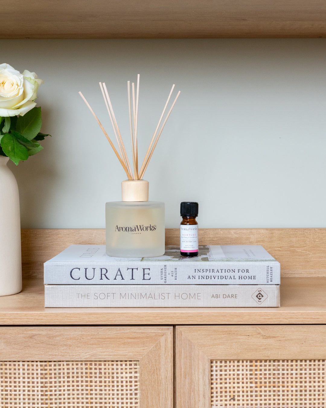 Light Range Lemongrass & Bergamot Diffuser + Nurture Essential Oil