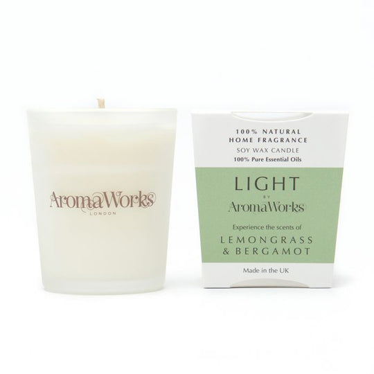 Light Range Lemongrass & Bergamot Candle 10cl Small