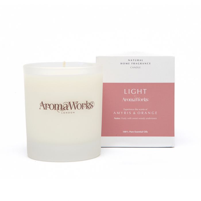 Light Range Amyris & Orange Candle 30cl Medium