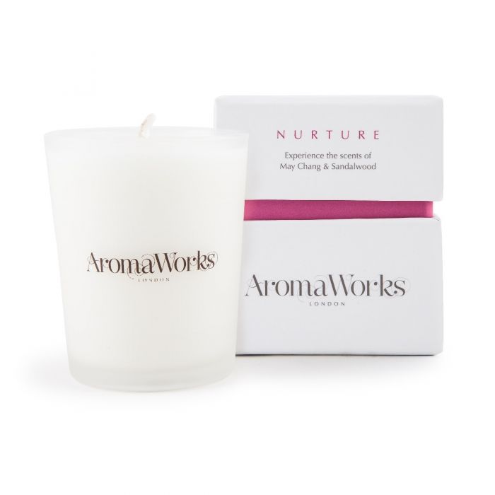 Nurture Small Aromatherapy Candle with Essential Oils AromaWorks London